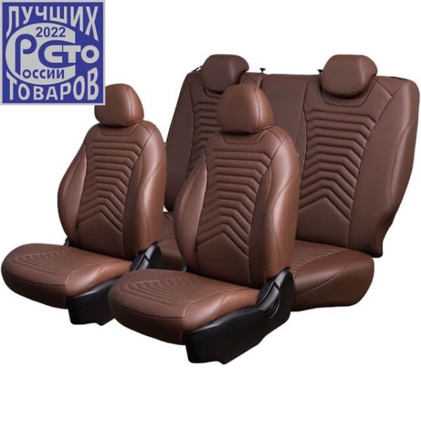 Чехлы Премиум Экокожа Байрон Президент|Жук на ВАЗ 2107 (1982-2012)