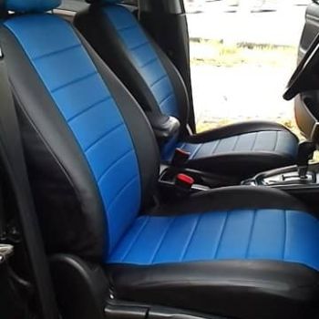 Авточехлы Автопилот Черный синий цвет